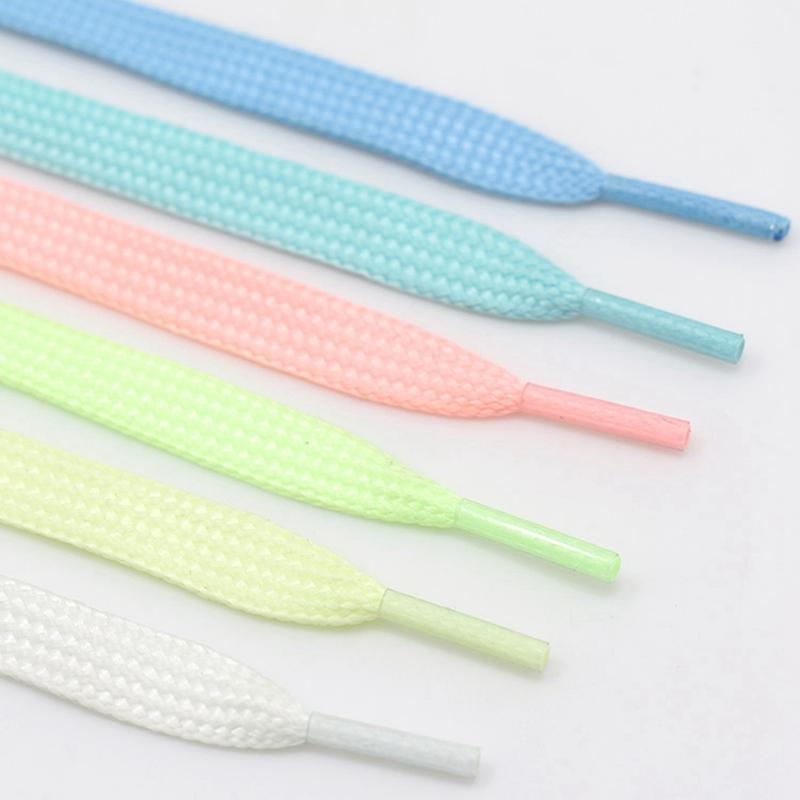 Luminous Shoelaces Athletic Sport Flat Canvas Shoe Laces Glow In The Dark Night Color Fluorescent Shoelace Shoe Accessories