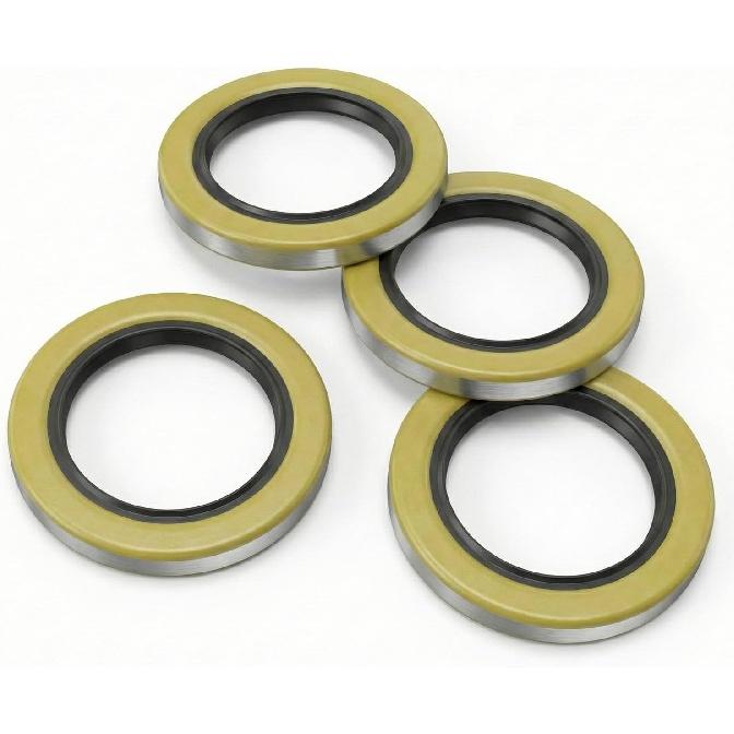 4 Pack Trailer Hub Grease Seal 010-036-00 Double Lip, 2.250" ID X 3.376" OD Double Lip Seal for Dexter Texcom 5200-7000 Lb RV Trailer Axles D42,