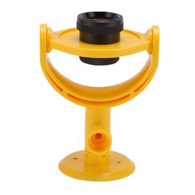Mini Prism with Bracket Tiltable Prism for Total Station Surveying +17.5mm Constant Optical Glass Lens Yellow Housing