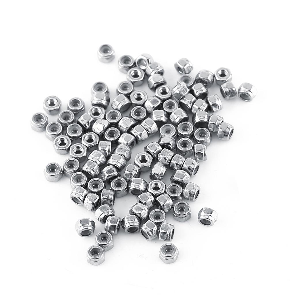 M2 M12 Stainless Steel SS304 Locknut Hex Nut Hexagon Locknuts with Nylon Insert