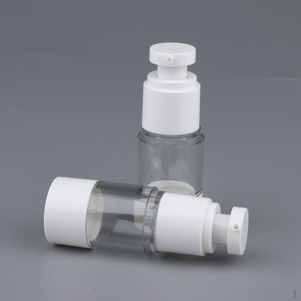 2 Pieces Empty Spray Pump Bottle Glass Refillable