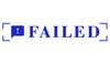 Printtoo Failed Self Inking Rubber Stamp Pre-Inked Office Stamp- Home Office Business Stationery, Black- 42 x 9