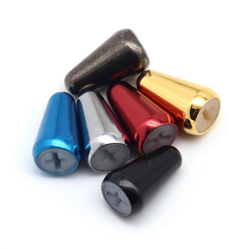 2 Stück Elektrische Gitarre Kippschalter Messing Schalter Knöpfe Kappe Ersatz Gitarre Tonabnehmer Schalter Spitze Gitarrenteile Zubehör