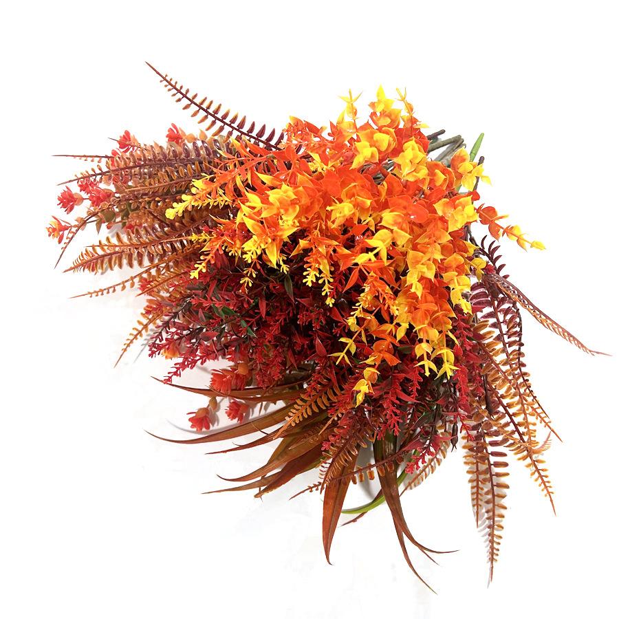 Autumn Artificial Eucalyptus Fake Bouquet Plastic Persian Artificial Plant Outdoor Garden Decoration Home Ornaments