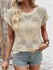 2026 Europäisches & Amerikanisches Grenzüberschreitendes Sommer-Spitzen-Oberteil für Frauen, Hohl, Spicy Girl, Rundhals