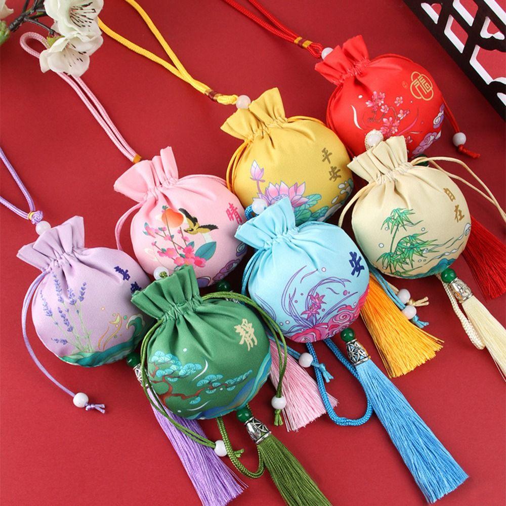 Dragon Boat Festival Bag Retro Pattern Sachet Ethnic Style Chinese Style Sachet  Car Hanging