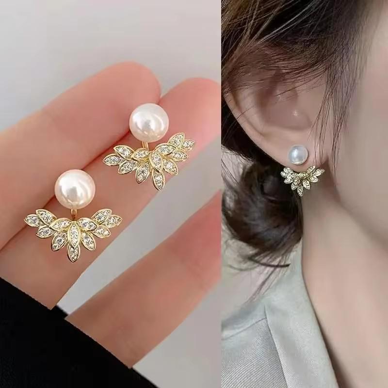 925 Silver Needle Korean Fashion Big Crystal Heart Earrings For Women Jewelry Trending New Luxury Women's Zircon Earrings