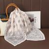 Fashion Print Silk Hairbands Scarf Women  Spring New Elagant Floral Bandana Neck Kerchief Head Bands Foulard Female Scarfs