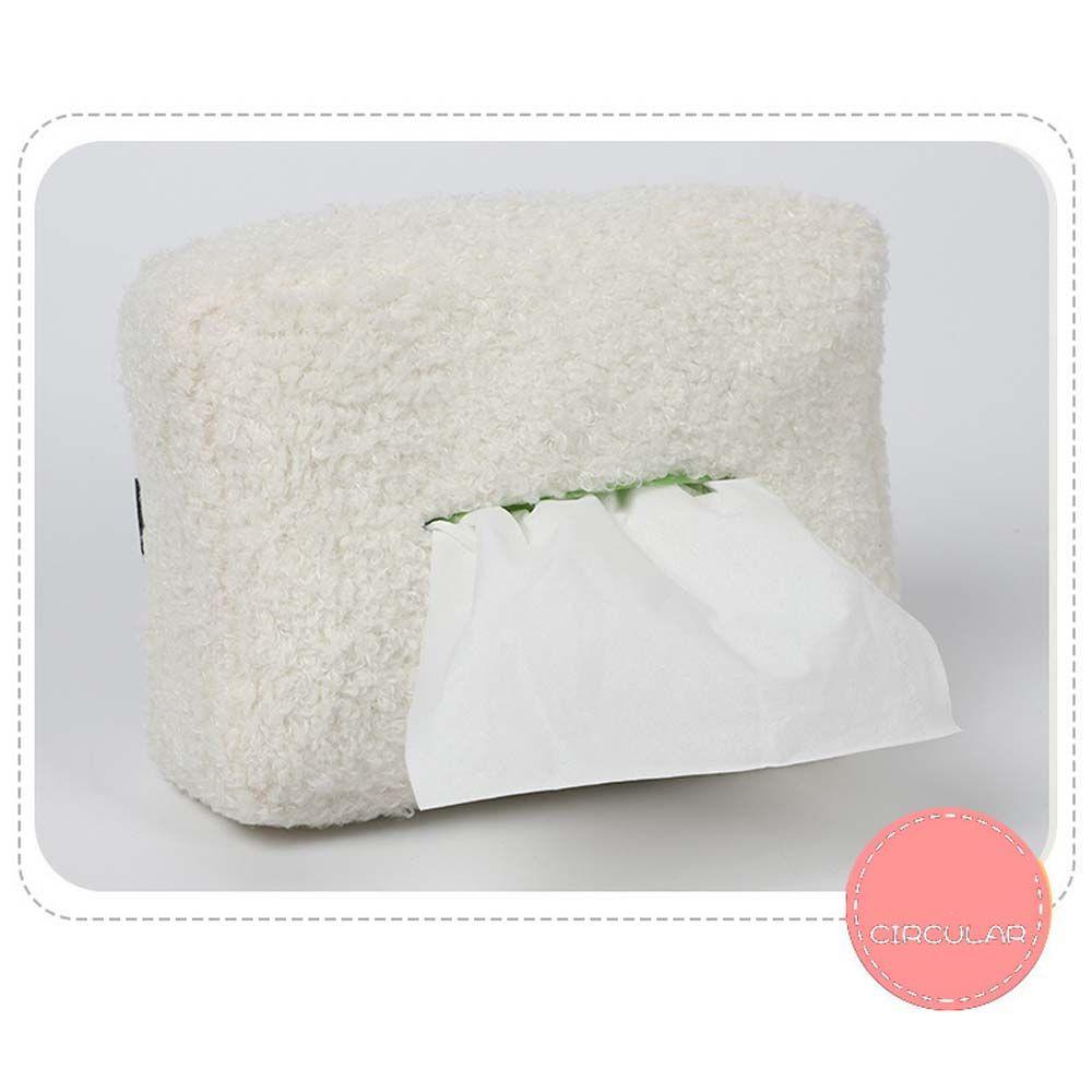 Package Case Flower Plush Car Seat Napkin Holder Paper Napkin Case Car Paper Boxes Car Tissue Box