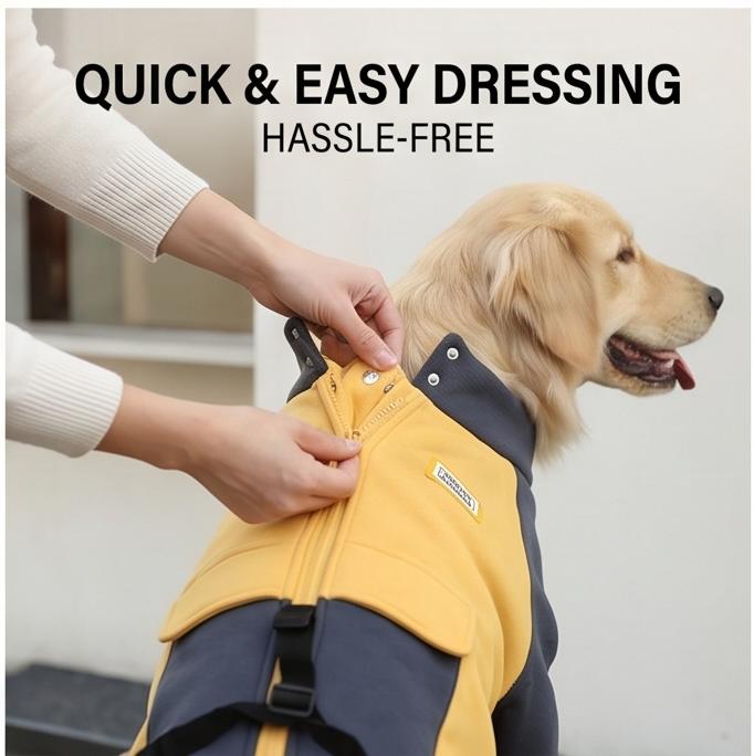 Warmes Vierbeiner Hund Winter Sweatshirt Dicke Kältefeste Kleidung für Große Mittlere Hunde Tägliche Outdoor Herbst Winter Kleidung