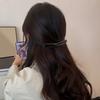 4 Stück Französische Haarnadeln Schildpatt-Design Damen Haarspangen mit Metallfedern Leichte Haaraccessoires