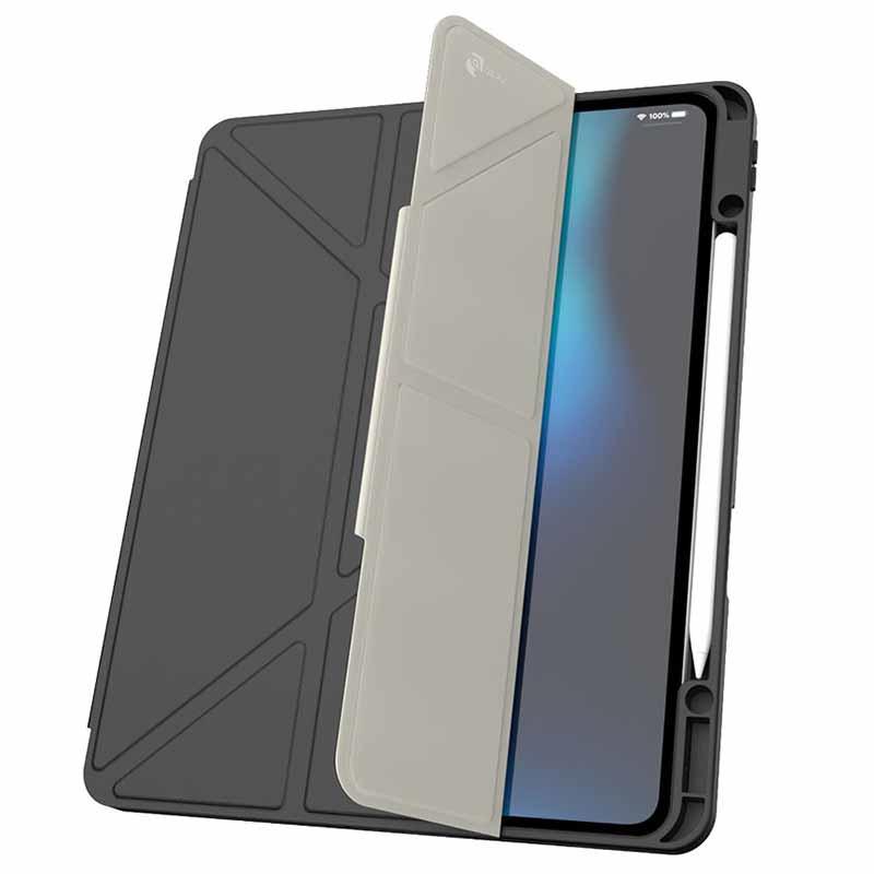 JTLEGEND For iPad Pro 13 (2024) Case Origami Stand PU Leather Smart Cover with Pencil Holder