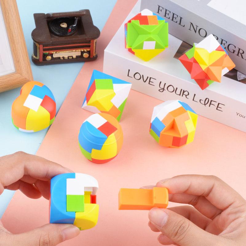 12 KS 3D Puzzle Lubanův zámek Klíčenka Hra na procvičení mozku Kostka Hračky pro děti Vzdělávací Hračky pro děti Dospělý Antistres