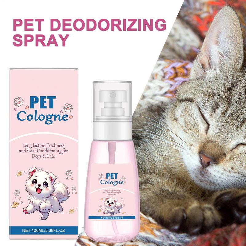 Deodoriserande Hundspray Mild Kattunge Luktborttagare Naturlig Deodorant Parfymspray För Hundar Och Katter Långvarig Luktkontroll