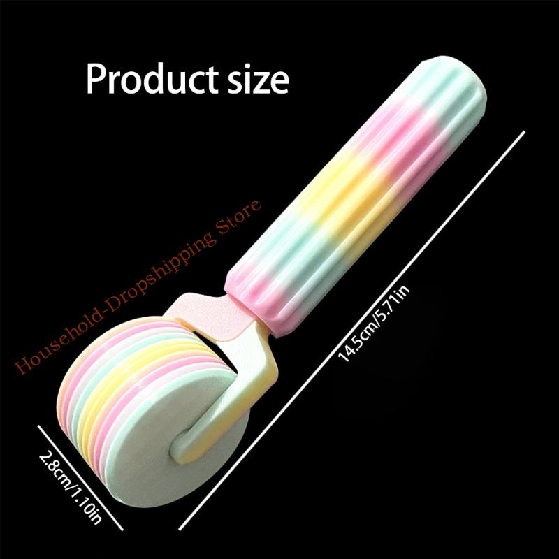 Printed Rainbow Bead painting Roller Ergonomic Handle For Craft Alignment 85AD