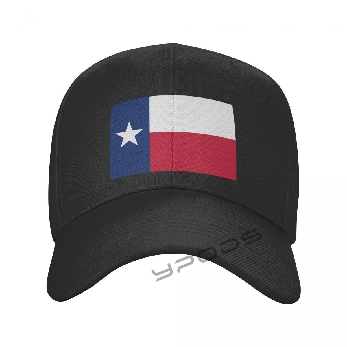 Простые однотонные бейсболки с флагом штата Техас, многоцветные мужские и женские козырьки, регулируемые повседневные спортивные шапки One Size