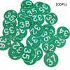 Set di 100 etichette rotonde con numeri identificativi per porte, per portachiavi, numeri colorati da 1 a 100.