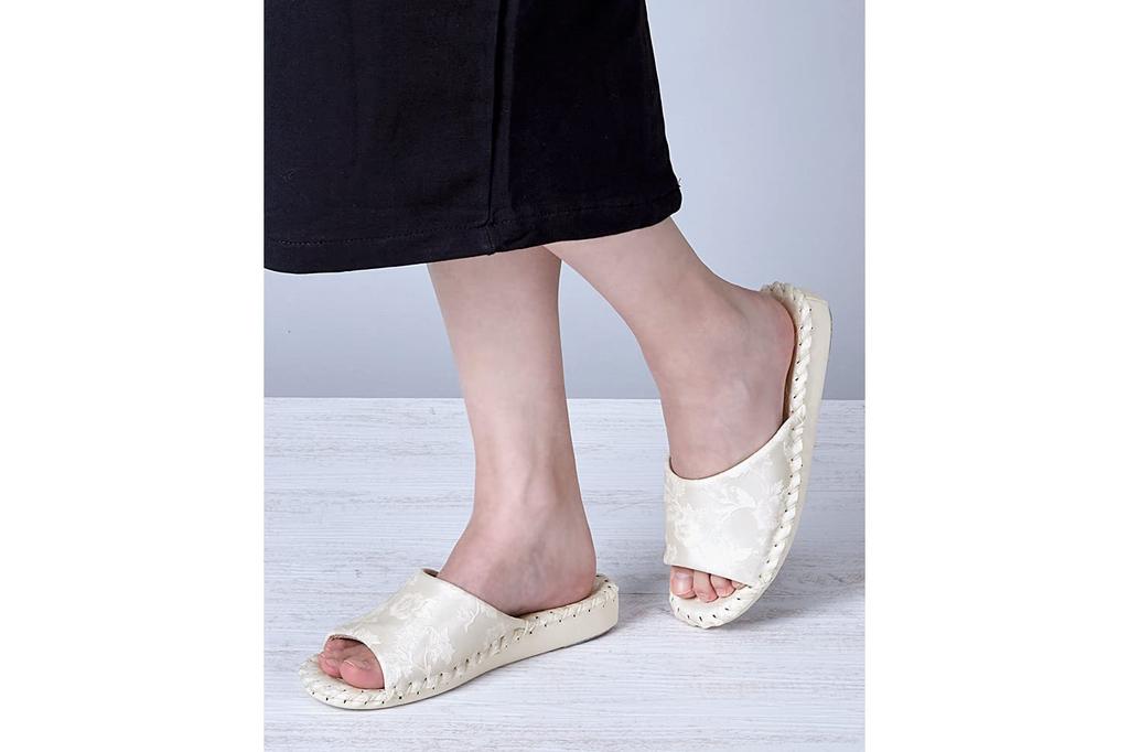 Pansy 9389 Durable Antibacterial Indoor Size Orange Women's Shoes, M,