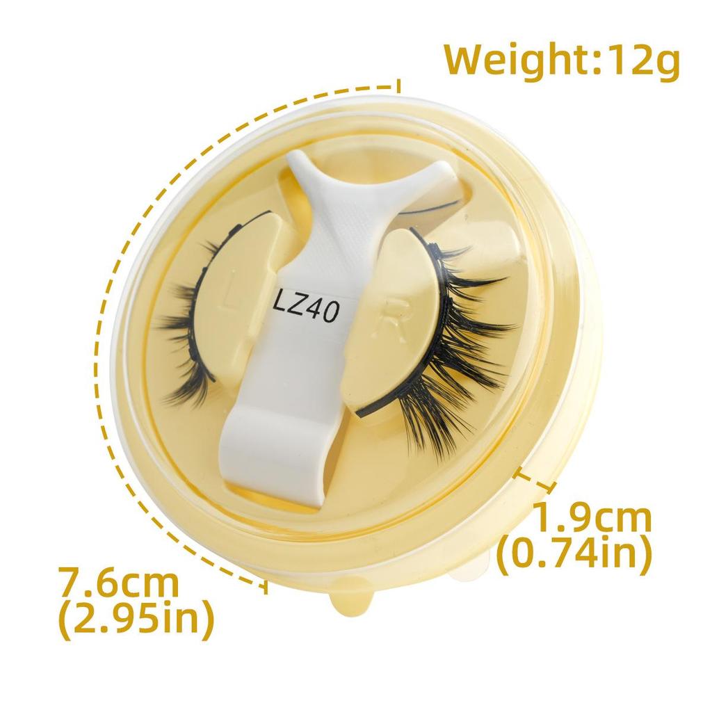 Reusable Magnetic Cat Eye False Eyelashes: Cross Design, Waterproof, No Glue Needed