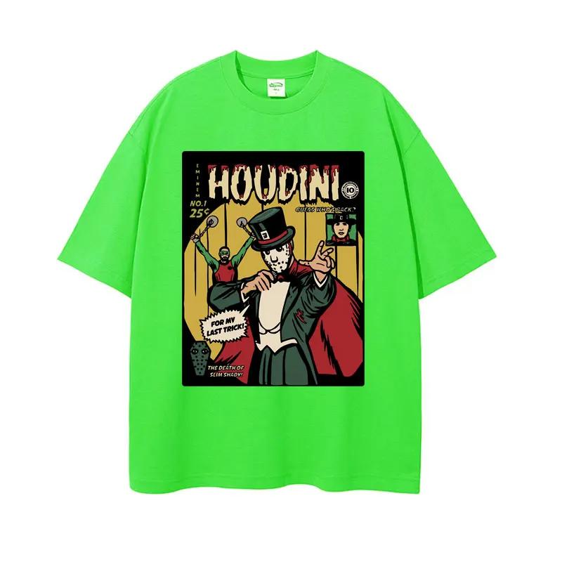 Eminem Houdini 2024 Nové album Trička Hádej, kdo je zpět a Pro můj poslední trik Tričko Muži Ženy Retro Ležérní 100% Bavlna Tričko
