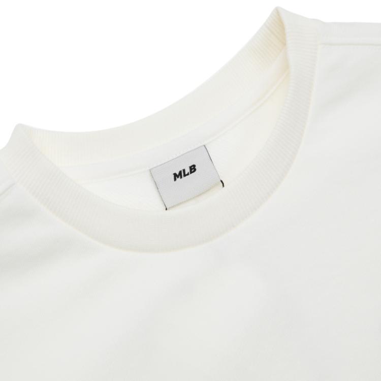 New MLB Sweatshirt New York Yankees Basic Collection FW24 White Kids' 7AMTB0131-50IVS