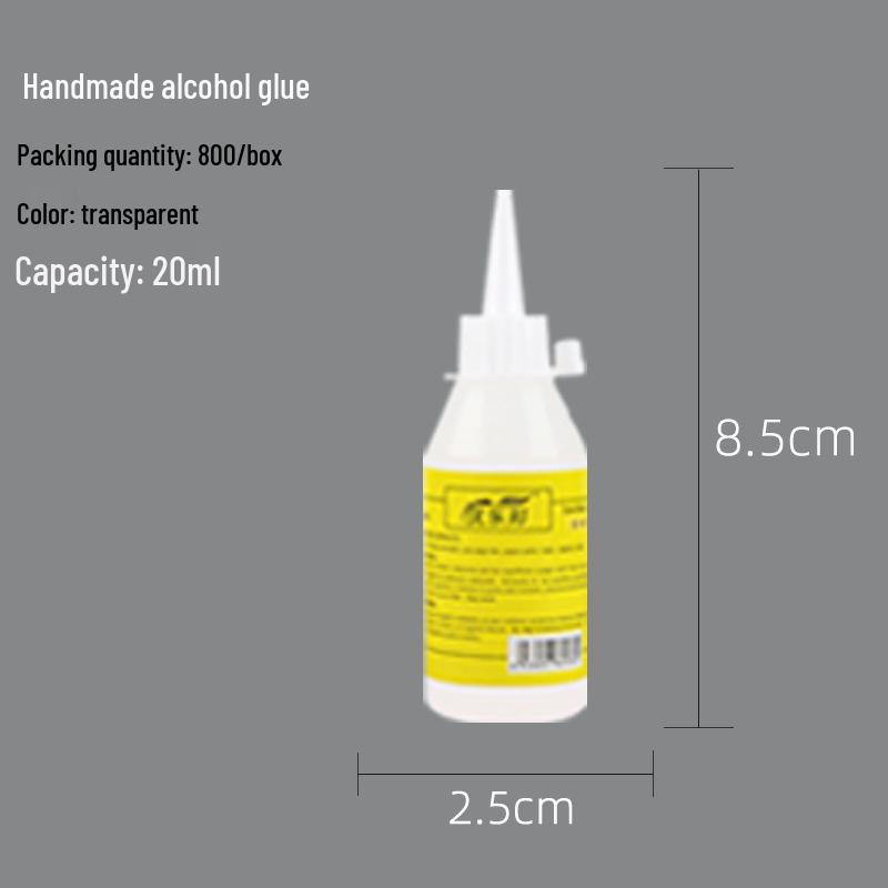 Kids' DIY Transparent Alcohol Glue - 30ml for Crafts: Ideal for Non-woven Fabric, Kindergarten Projects, Hemp Rope & Handmade Creations