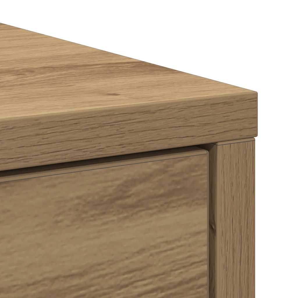 Sideboard with Drawer Artisan Oak Finish 80 x 34 x 76 cm Particleboard