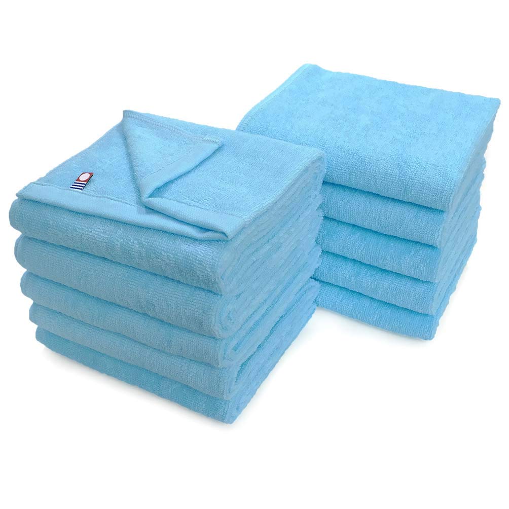 

Imabari Face Murakami Towel M for Beauty Lightweight and Available in 100 Colors 07 Sky Towels, Professional-Grade Towels, 10-Pack, Color, 34x86cm,