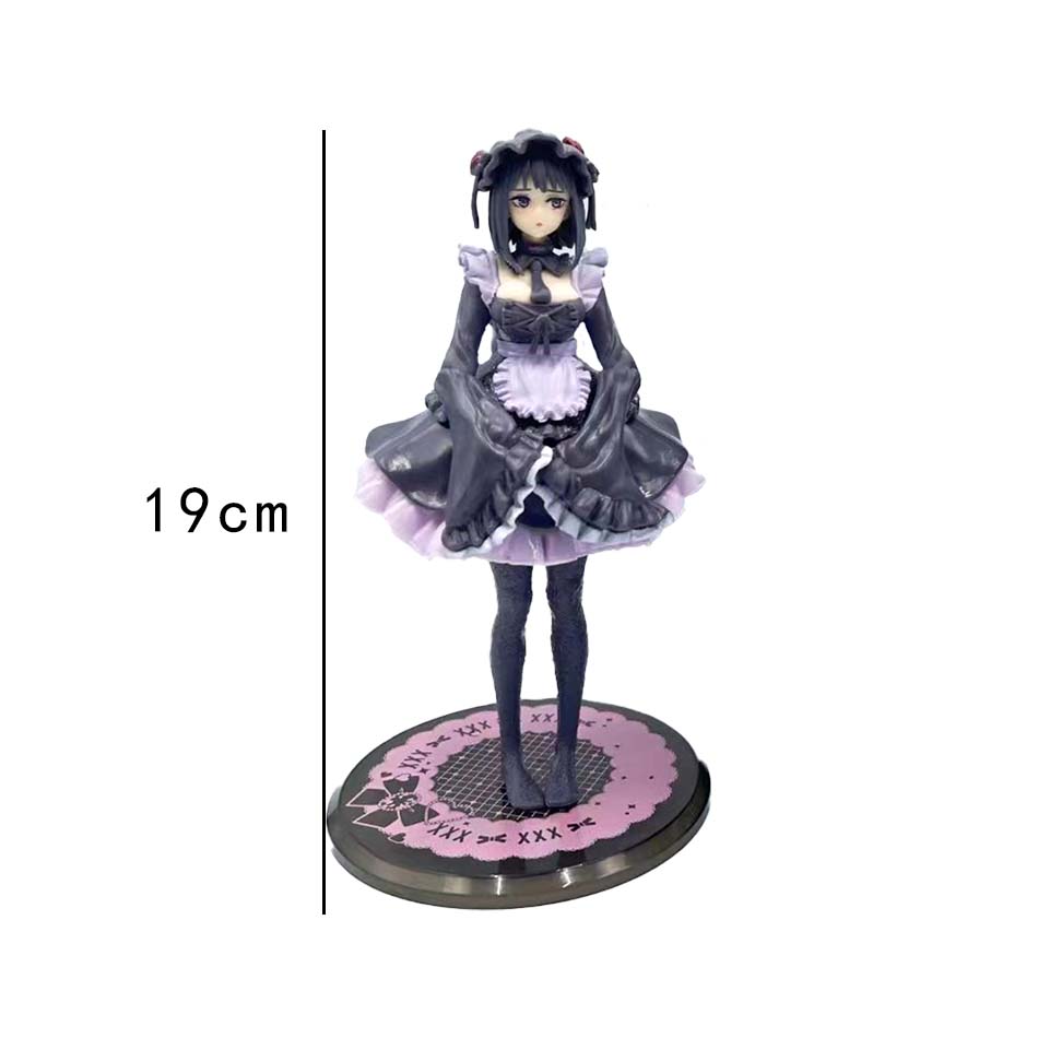 19cm My Dress-Up Darling Anime Figure Black Maid Outfit Kitagawa Marin Action Figure Shizuku Kuroe Figurine Collection Model Toy