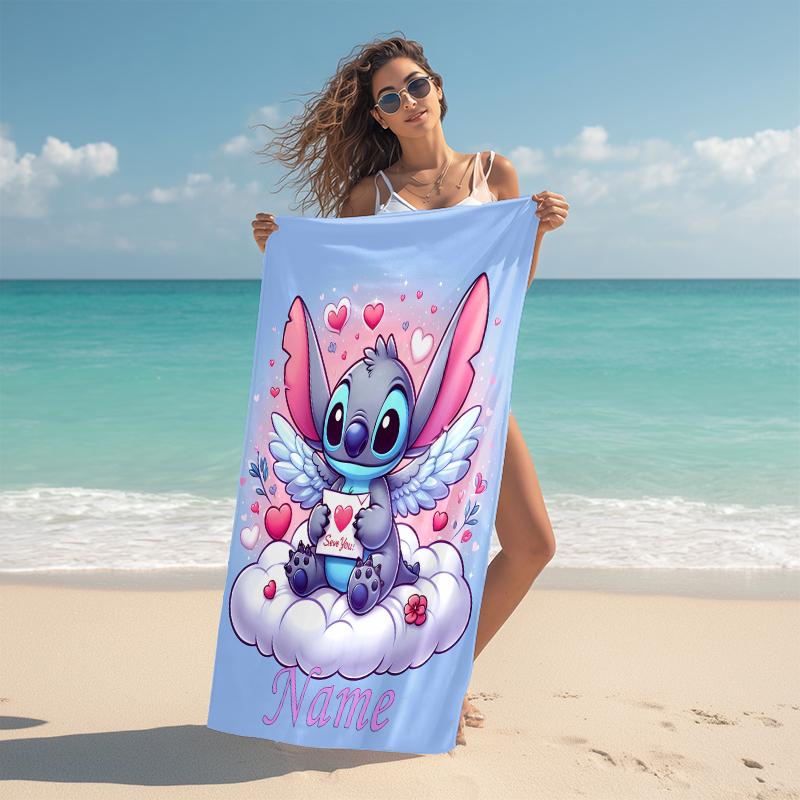 Personalized Love Sky Beach Towel Microfiber Beach Towel Thin Absorbent for Beach Swimming Yoga Bath Sports. 0910228