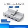 Power Supply USB HUB Clamp USB3.2/3.0/2.0 High Speed HUB Expansion Dock  External Connectivity