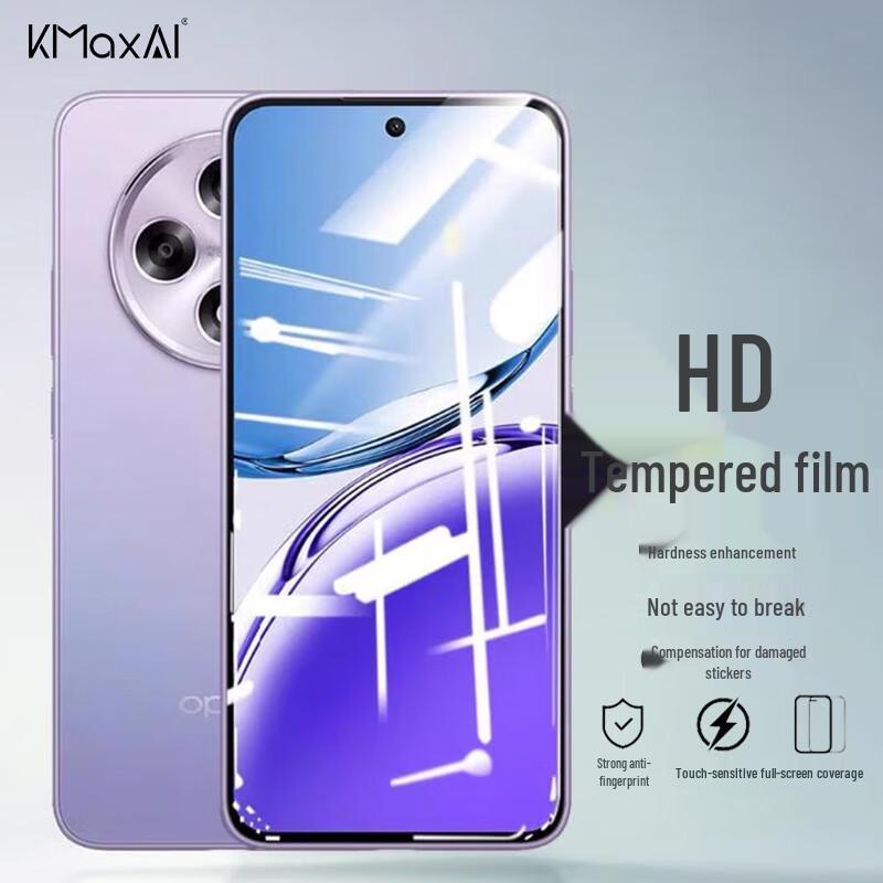 KMaxAI HD Tempered Glass Screen Protector for OPPO Phones