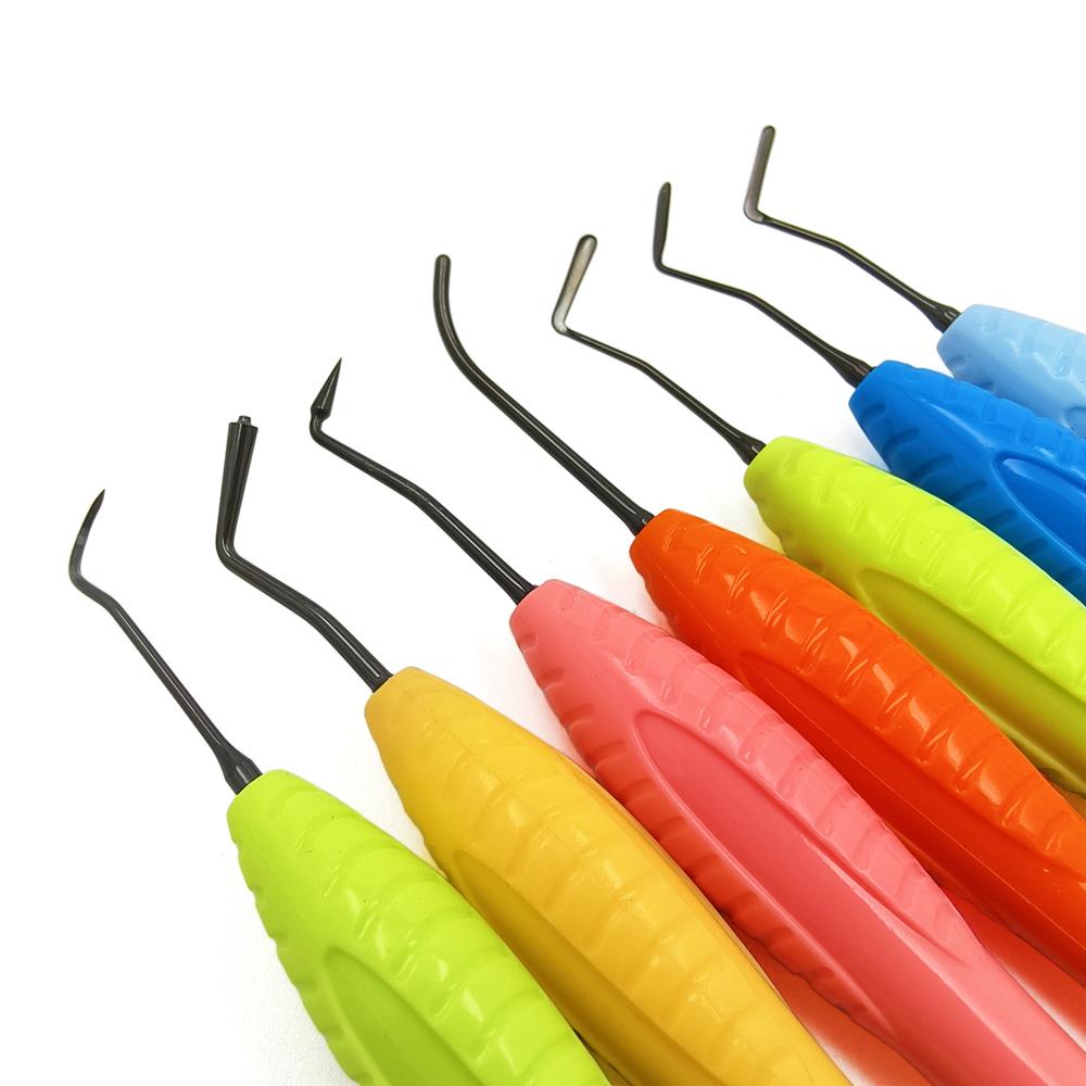 1 adet Diş Titanyum Kaplamalı Estetik Restorasyon Kompozit Reçine Dolgu Spatulası Reçine Dolgu Aleti