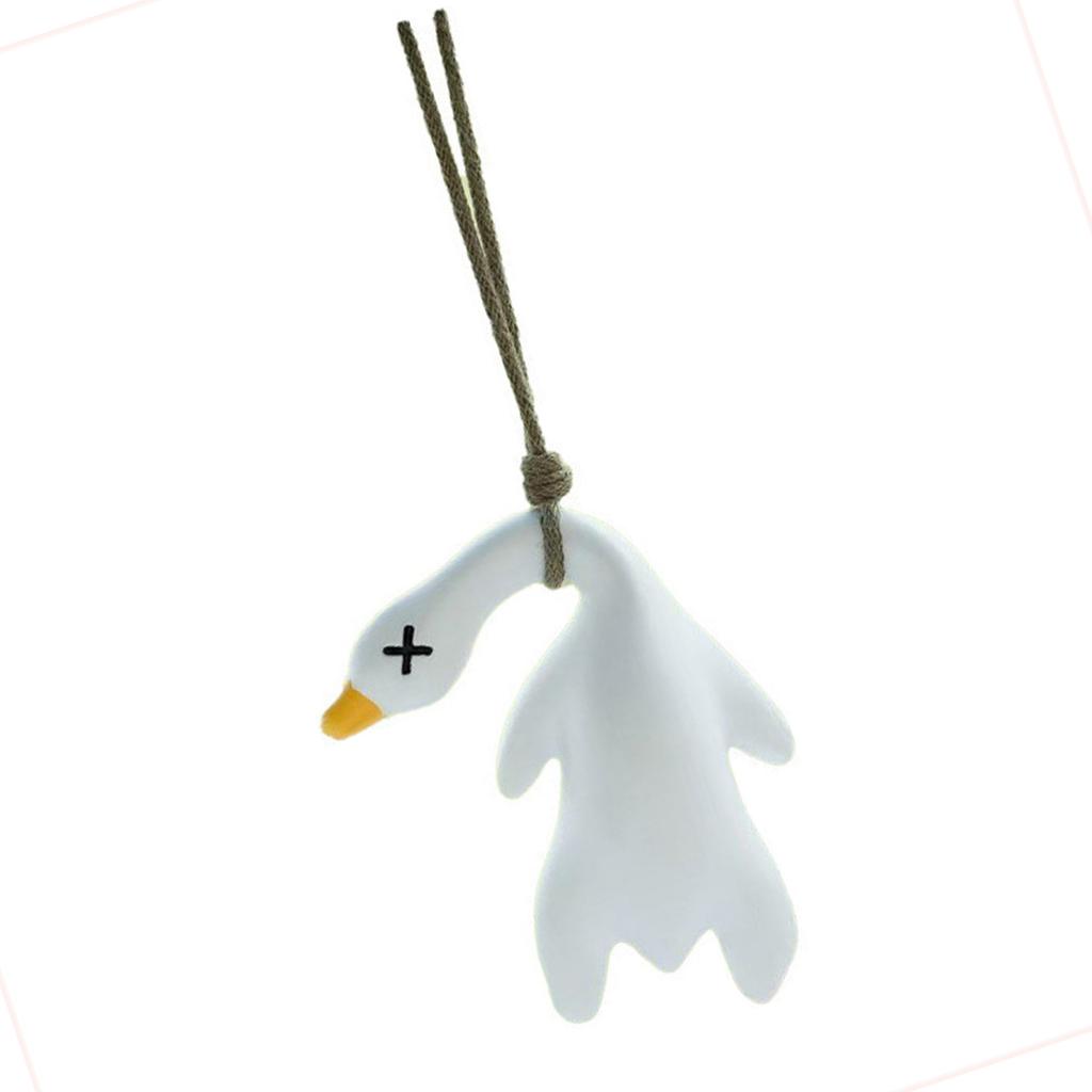 Uv Color Changing Duck Pendant with Ultraviolet Discoloration Effect Hanging Pendant for Car Rearview Mirror Decoration