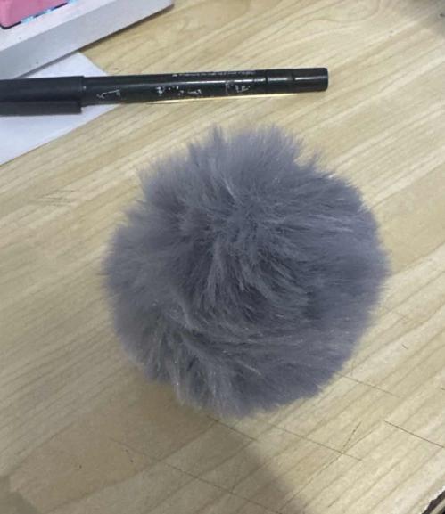 

Plush Cat Head Keychain Soft Faux Fur Pom Pom Ball Accessory for Bags Backpacks and Keys Durable Metal Ring Attachment One Size