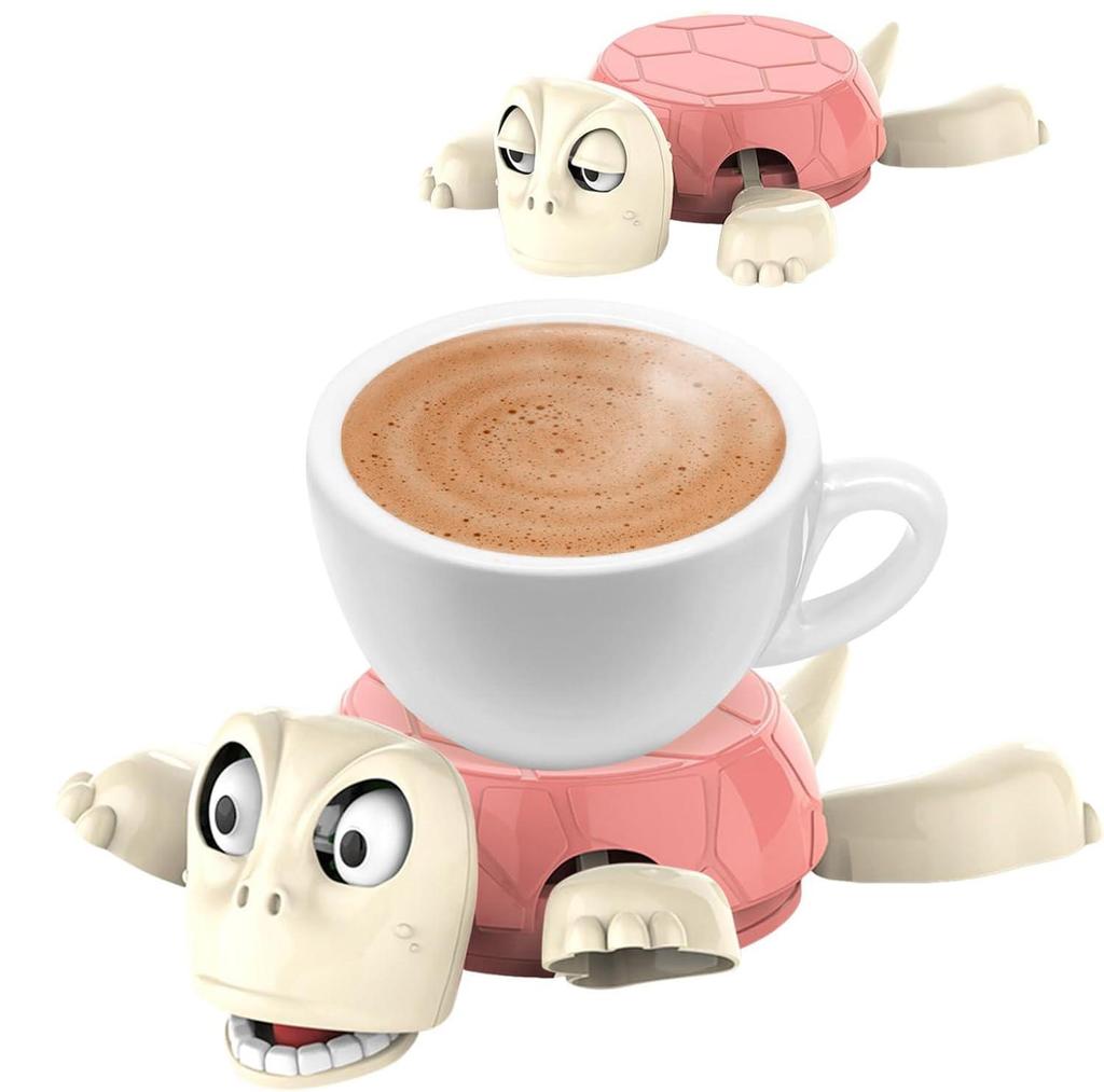 Turtle Coaster with Funny Expression When You Put a Glass On His Back - Fully Colored - Gag Gift for a Turtle or Tortoise Lover