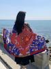 Summer Fashion Elegant Women Silk Scarf Beach Wrap Shawl Print Sunscreen Bandana Hijab Mujer Bohemian Musulman Long Scarve Pareo
