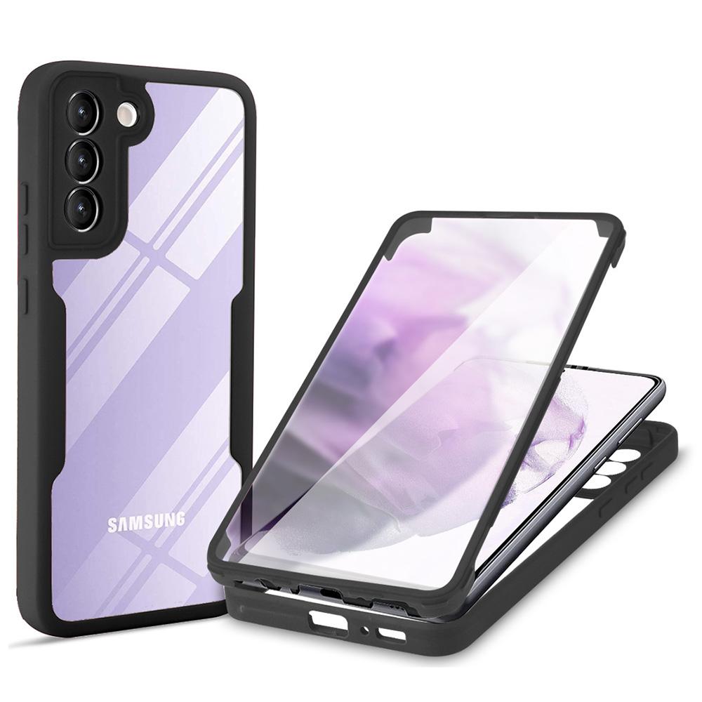 For Samsung Galaxy S23+ Phone Case Acrylic+TPU +PET Screen Film Phone Cover Camera Lens Protection