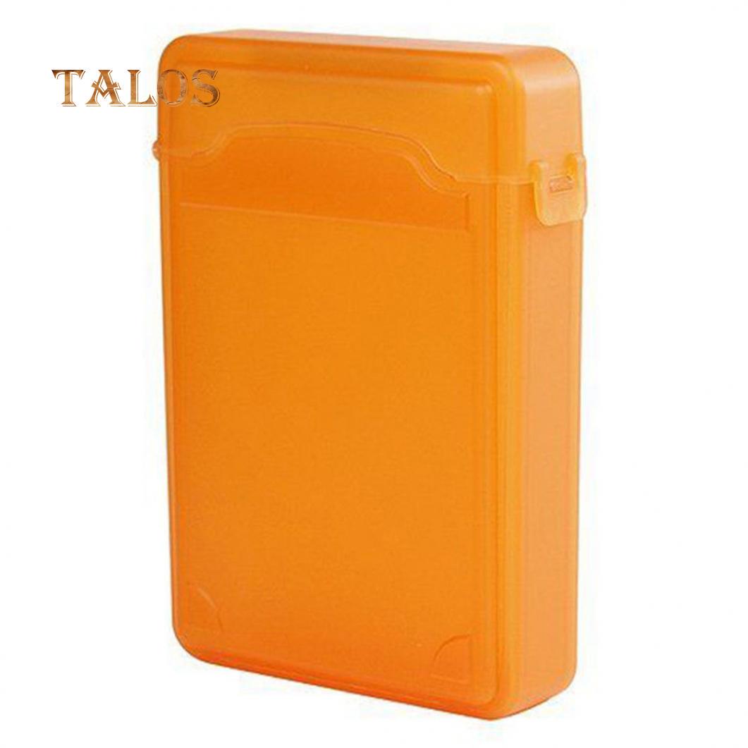 

3,5-дюймовый пылезащитный защитный короб для жесткого диска SATA IDE HDD, чехол для хранения компьютерных гаджетов оранжевый