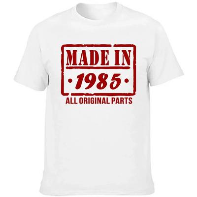 T-shirt Homme Manches Courtes Streetwear Graphique Coton Style Été Cadeau Anniversaire Classique 39 Ans 39 Ans Vintage 1985