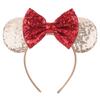 9.5 CM New Cute Glitter Crown Hairband Sequins Bows Mouse Ears Headband Kids Festival Party Cosplay Headband
