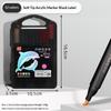 Acrylic Marker Pen Triangle Black Rod Soft Tip Layable Color Art Paint Pen For Kindergarten Student Hand Painting Diy Graffiti