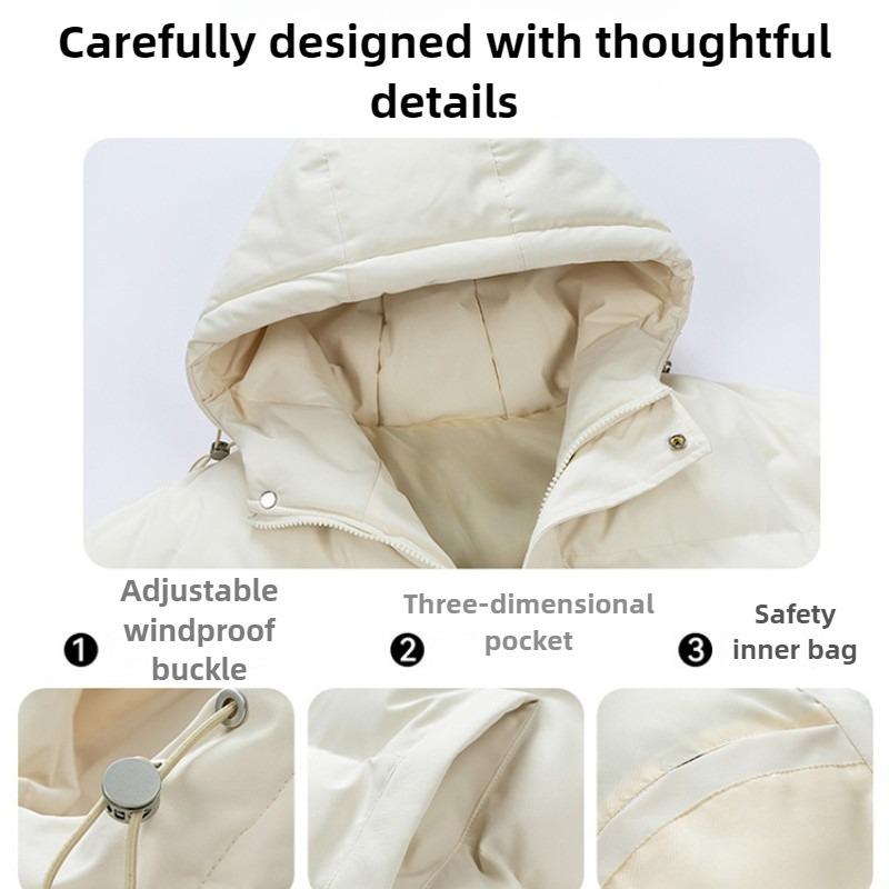 Winterjacken Leicht Warm Entendaunen Gefüllt Verdickt Kältefest Warm Winddicht Wasserdicht Outdoor Sport Baumwollmäntel Plus Samtjacken