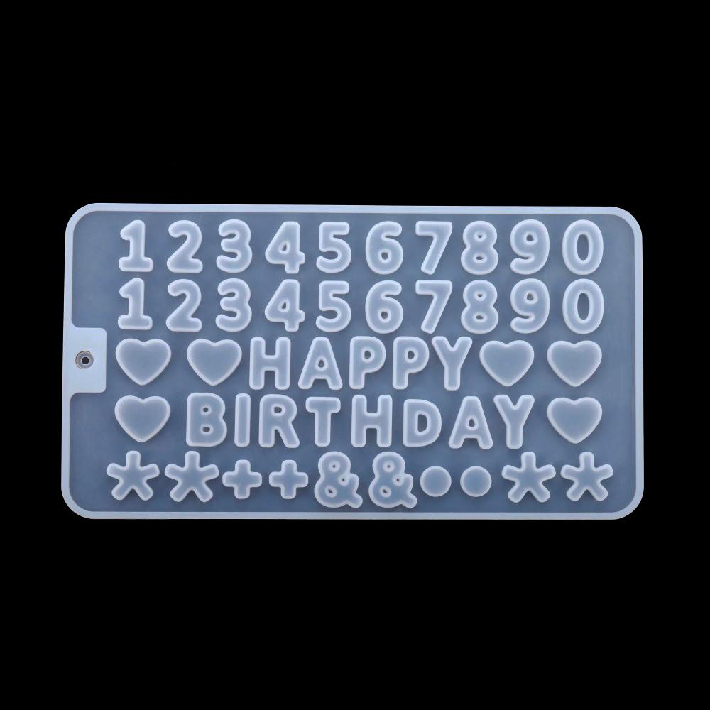 Silicone world DIY Silicone Chocolate Mold 26 Letter Number Chocolate Baking Tools Silicone Cake Mold Jelly Candy Mold 3D Mold