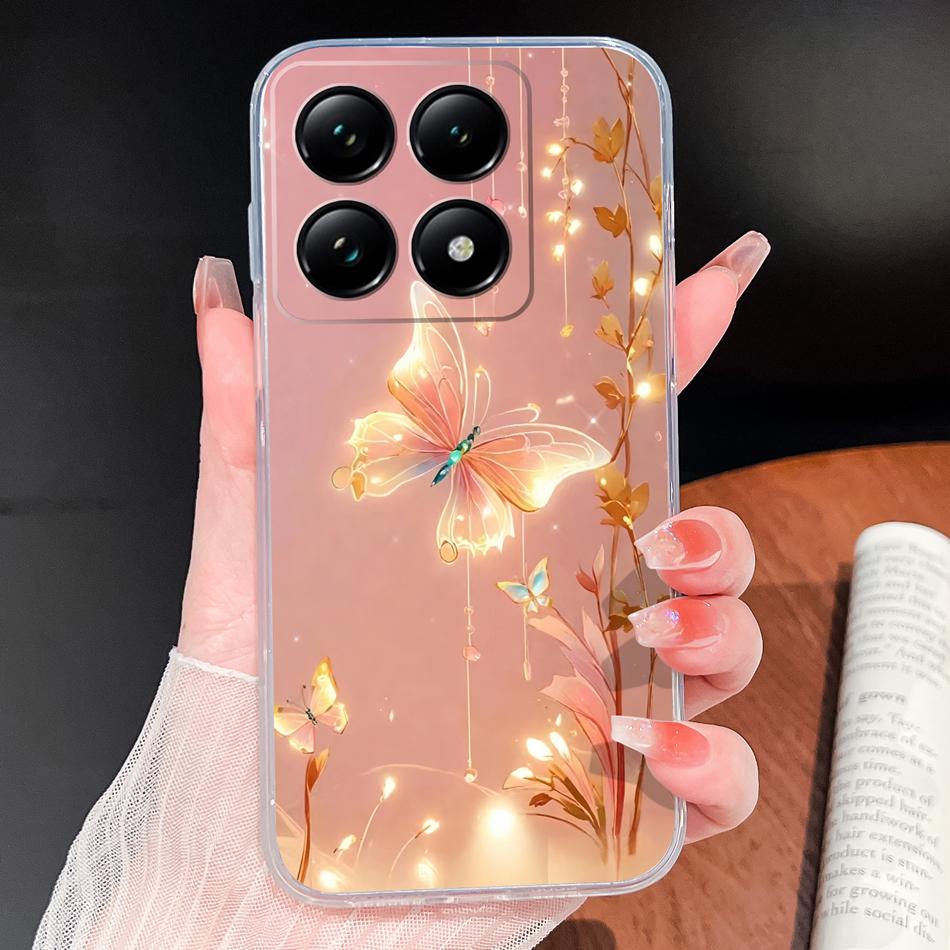 For Xiaomi 15T 14T Pro Phone Case Lovely Fish Patterns Soft TPU Clear Silicone Bumper For Xiaomi 15TPro 14 T Lightweight Funda