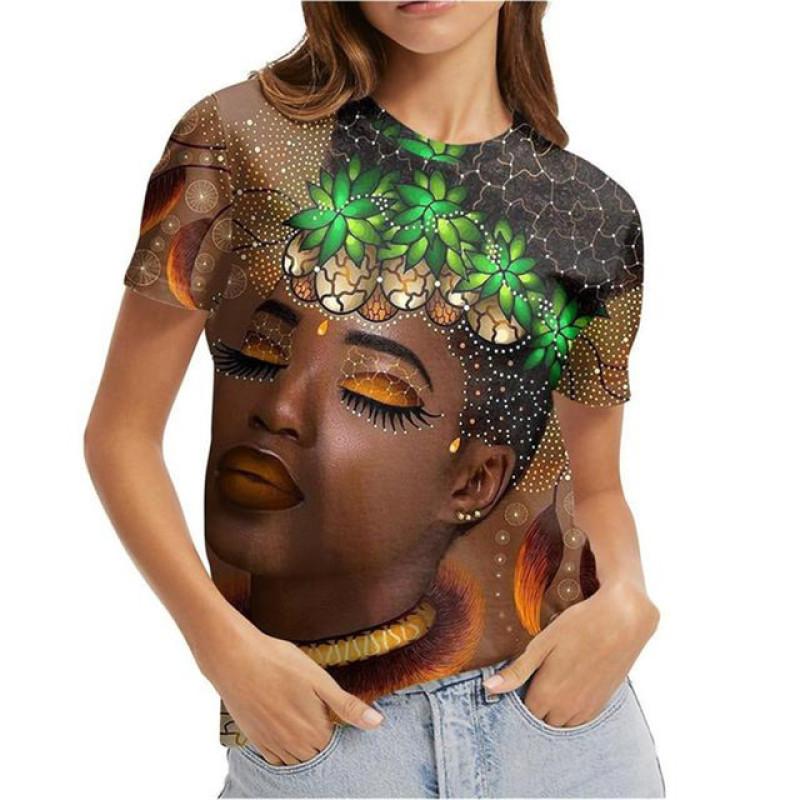 Vielseitige Harajuka Cartoon Mädchen Porträt Druck T-Shirts Damen Pullover Kurzarm Sommer Neu Designer Lässig O-Ausschnitt Weiblich