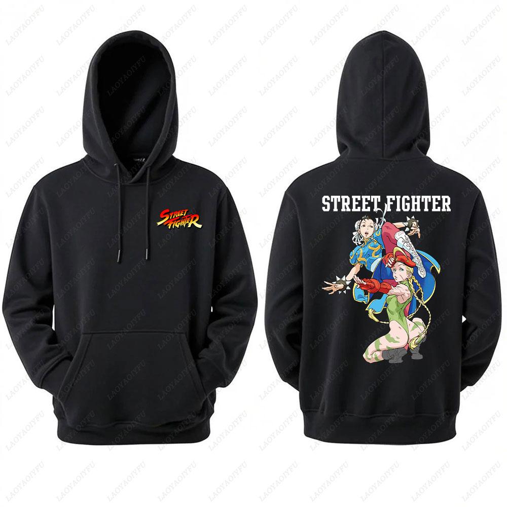 Unisex Chun Li Street Fighter Long Sleeve Hoodie Autumn Winter Fashion Harajuku Streetwear Tops for Men Man hoodies men clothin