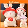 Adorable Mushroom Bunny Plush Toy For Soothing And Cuddling 35cm, Pp Cotton Filling, Anilox Ultra-soft Fur