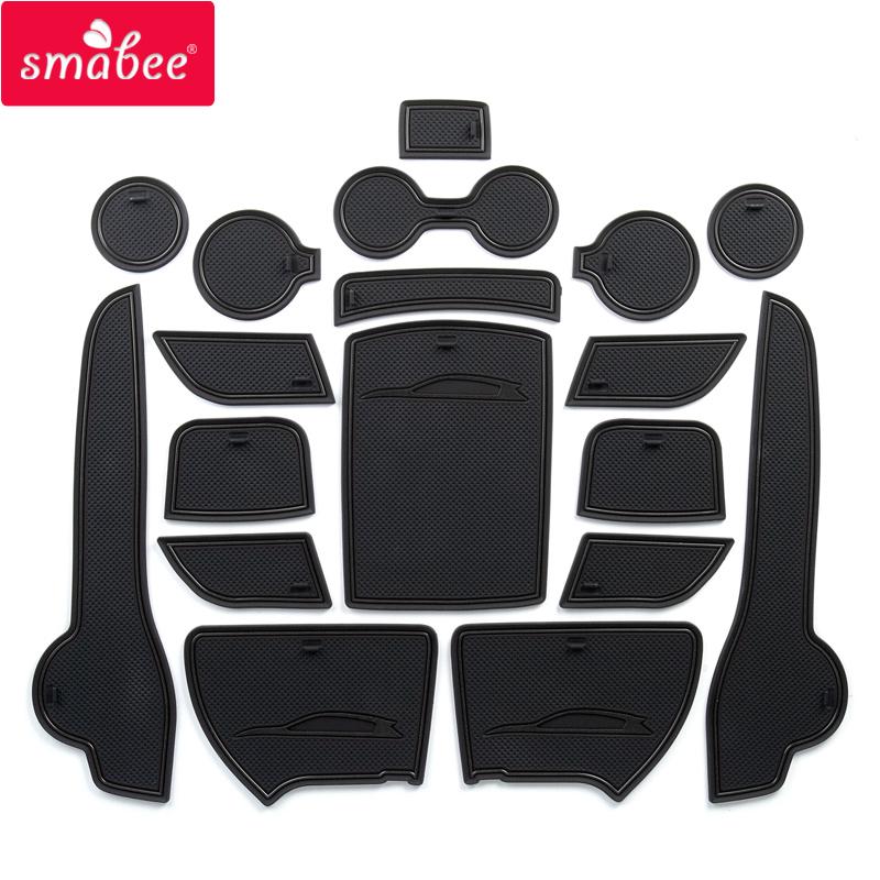 Smabee Anti-Slip Gate Slot Mat for KIA SPORTAGE QL 2016 2017 2018 QL 4th Gen Accessories Rubber Cup Holders Non-slip mats9FE