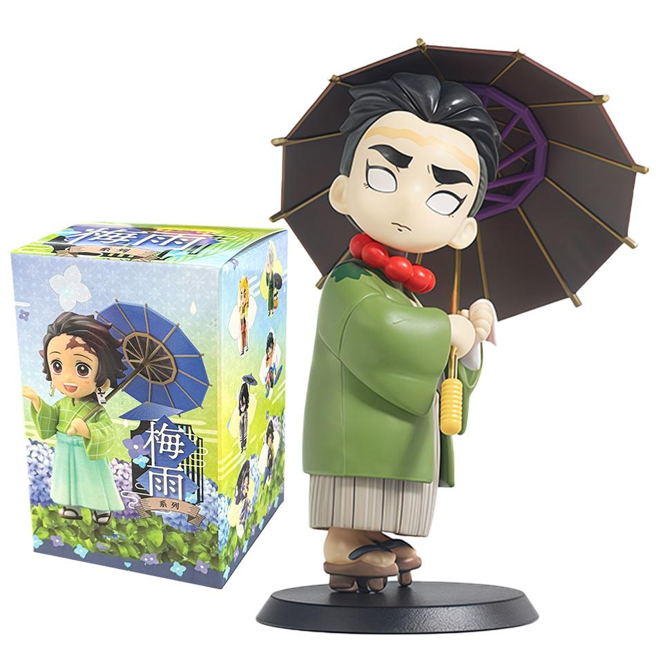 Demon Slayer Figure Toy Anime Kimetsu Yaiba Umbrella Tanjiro Nidouzi Inosuke Zenizu Figurine Model Doll Gifts PVD no series Kid Friendly Entertaining